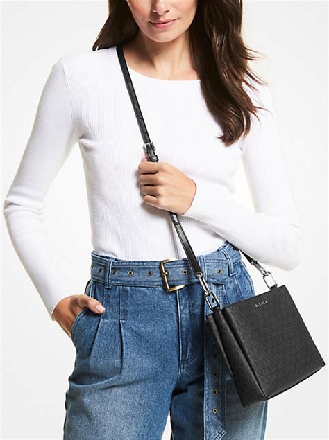 trisha medium logo crossbody bag michael kors|michael kors outlet trisha.